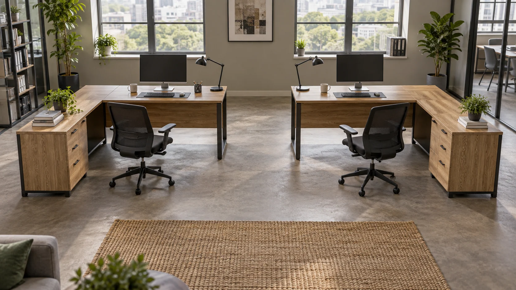 Left-hand vs right-hand corner desks: check the return before you order