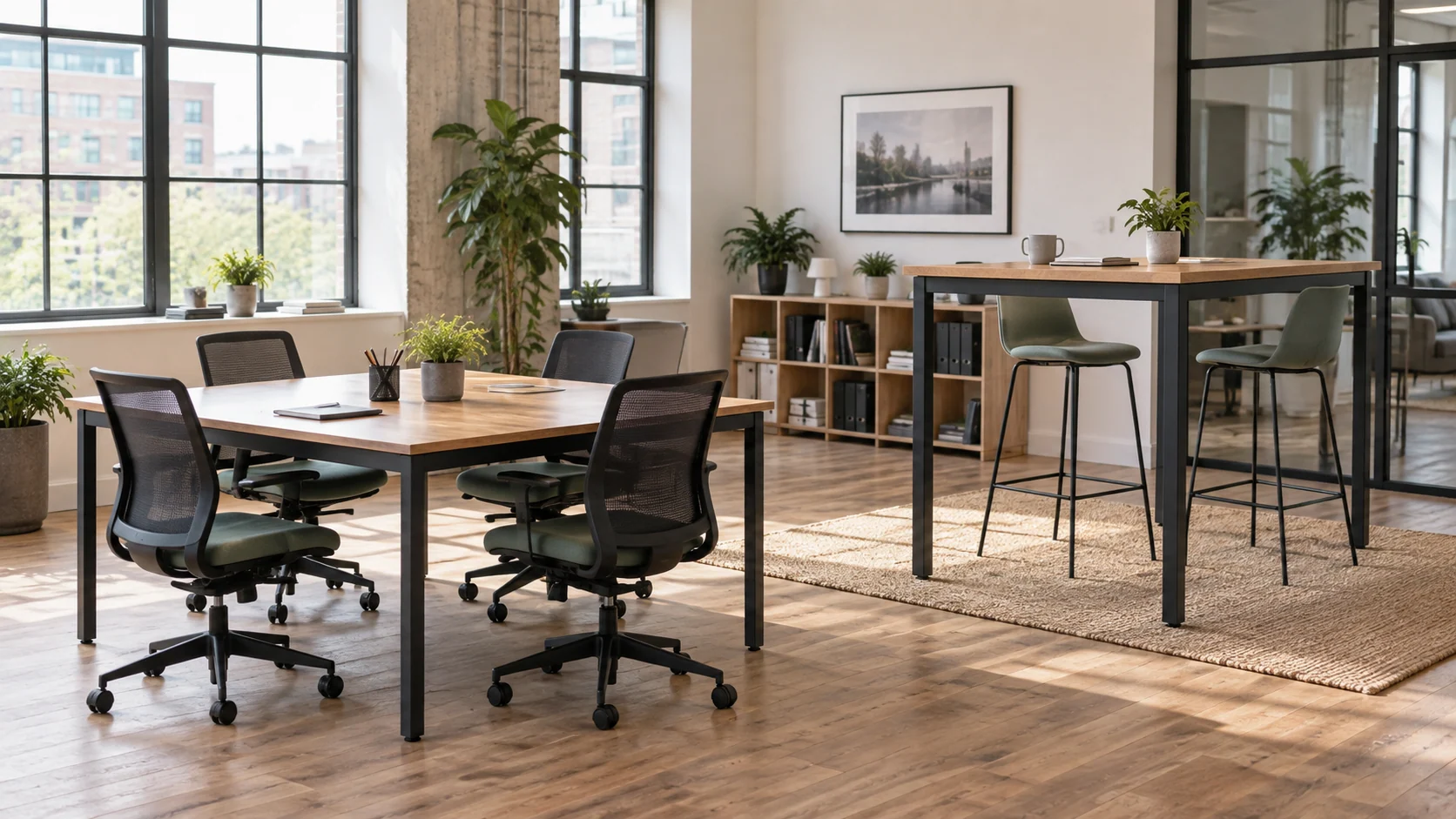 Seated vs standing-height collaboration tables: keep everyone in the conversation