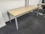 Rectangular Wooden Office Desk Meeting Table Maple Workstation - 180cm - Image 21