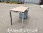 Office Rectangular Desk w/ Cable Hole + Lockable Mobile Drawer Pedestal Cabinet - Image 31