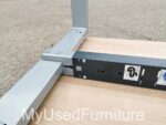 Office Rectangular Desk w/ Cable Hole + Lockable Mobile Drawer Pedestal Cabinet - Image 42