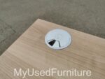 Office Rectangular Desk w/ Cable Hole + Lockable Mobile Drawer Pedestal Cabinet - Image 44