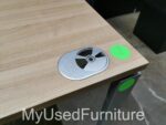 Office Rectangular Desk w/ Cable Hole + Lockable Mobile Drawer Pedestal Cabinet - Image 45