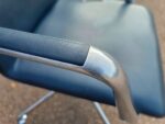 Brunner Executive Meeting Chairs – Set of 10 Leather Medium Back Grey Seats - Image 25