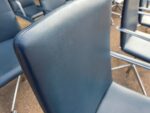 Brunner Executive Meeting Chairs – Set of 10 Leather Medium Back Grey Seats - Image 28