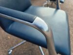 Brunner Executive Meeting Chairs – Set of 10 Leather Medium Back Grey Seats - Image 29