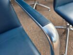 Brunner Executive Meeting Chairs – Set of 10 Leather Medium Back Grey Seats - Image 30