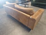 KINGSLAND Leather Reception Sofa 3 Seaters - Light Brown - FAST UK DELIVERY 🚚 - Image 9