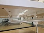 2 Person Bench Office Desk Front-to-Front Compact Workstation with Screen- 100cm - Image 14