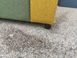 Booth Seating Office Sofa 4-Person Reception High Yellow Back Green Seat Unit - Image 16