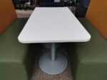 Booth Seating Office Sofa 4-Person Reception High Yellow Back Green Seat Unit - Image 17