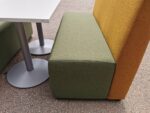Booth Seating Office Sofa 4-Person Reception High Yellow Back Green Seat Unit - Image 22