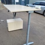 Electric Sit Stand Desk + Deep Lockable Pedestal by Assman Canvaro - 160x80