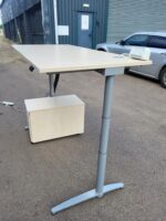 Electric Sit Stand Desk + Deep Lockable Pedestal by Assman Canvaro - 160x80