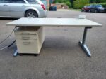 Electric Sit Stand Desk + Deep Lockable Pedestal by Assman Canvaro - 160x80 - Image 29