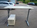 Electric Sit Stand Desk + Deep Lockable Pedestal by Assman Canvaro - 160x80 - Image 31