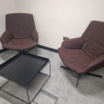 2 Modus Milo Chairs by Simon Pengelly + Free HAY Tray 60x60 Black Coffee Table