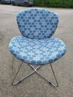 Chrome Coffee Table + 3x Edge Modern Breakout Fabric Tub Chairs - Office Lounge - Image 15