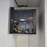Wall Mount Server Rack Cabinet. 12U With Key and Switches