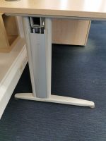 Marple Wood Office 160x80 Desk With Lockable Mobile Pedestal Cabinet - Image 8