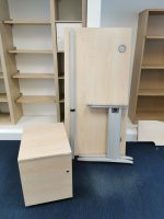 Marple Wood Office 160x80 Desk With Lockable Mobile Pedestal Cabinet - Image 11