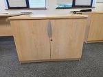 Used Low Storage Cupboard Lockable Office Cupboard with Adjustable Shelf - Image 6