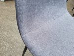 Used Retro Padded – Upholstered Dining/Meeting Chairs, Black Legs (Set of 4) - Image 26