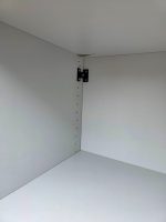 2 Door Cupboard White Lockable Modern Cabinet - Fast UK Delivery - Image 8