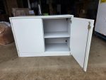 2 Door Cupboard White Lockable Modern Cabinet - Fast UK Delivery - Image 12