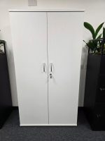 Kinnarps White Lockable Office Storage Cupboard Adjustable Shelves Cabinet