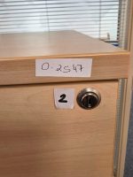 4 Drawer Office Filing Cabinet Wood Lockable Unit - Foolscap Compatible - Image 7
