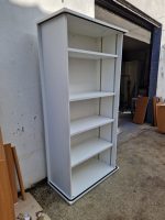 Used Open Storage Cabinet White Tall Shelving Cupboard - Fast UK Delivery ! - Image 2