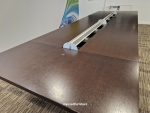 Bene Walnut Boardroom Table 10–12 Seater Executive Meeting Table w/Power Ports - Image 7