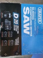 Draper D20 20V Brushless Sliding Compound Mitre Saw 185mm Single Bevel Bare Tool - Image 4