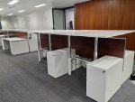 Electric Double Desk Height Adjustable 4 Person Workstation - 2 Office Desks - Image 5