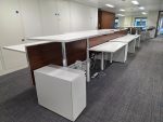Electric Double Desk Height Adjustable 4 Person Workstation - 2 Office Desks - Image 7