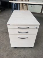 Electric Height Adjustable Desk Sit-Stand Mobile Lockable Pedestal Office Set - Image 3