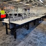 Electric Adjustable Desk Set Sit Stand - Full Office – 64 Seats Double Desks