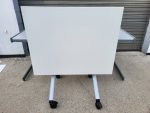 Flip Top Folding Table on Wheels –Table Mobile Desk 100cm - Offices/Dining Table - Image 3