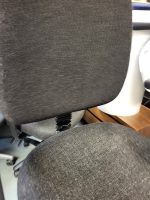 Draughtsman Grey Chair Height Adjustable Office High Stool with Foot Ring - Image 5