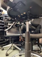 Draughtsman Grey Chair Height Adjustable Office High Stool with Foot Ring - Image 6