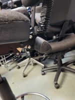 Draughtsman Grey Chair Height Adjustable Office High Stool with Foot Ring - Image 8