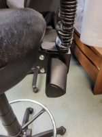 Draughtsman Grey Chair Height Adjustable Office High Stool with Foot Ring - Image 10