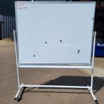 Double Sided Whiteboard with Stand 150cm x 120cm Magnetic Board on Wheels