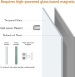 Magnetic Glass Whiteboard Dry Erase Board Large 240×120cm delivery £85 cash - Image 14