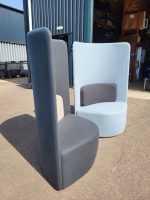 Boss Design Collaborative High Back Chair Shuffle Ice Blue Grey Lumbar Pad - Image 4