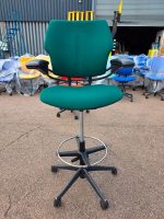 Humanscale Freedom Draughtsman Chair Tall Ergonomic Drafting Stool - Green - Image 16