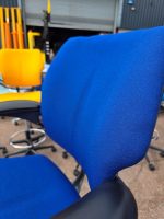 Humanscale Freedom Draughtsman Chair Tall Ergonomic Drafting Stool - Navy Blue - Image 6