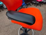 Humanscale Freedom Draughtsman Chair Tall Ergonomic Drafting Stool - Orange - Image 3