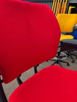 Humanscale Freedom Draughtsman Chair Tall Ergonomic Drafting Stool - Red - Image 4